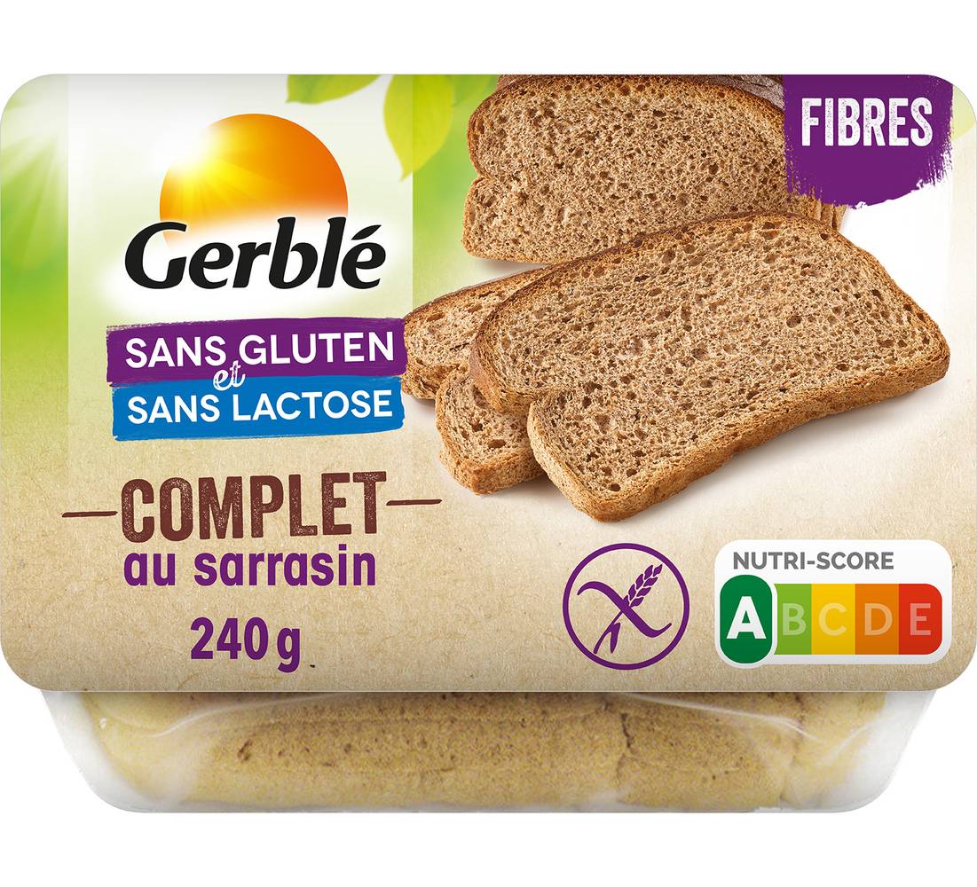 Gerblé - Pain complet sarrasin sans gluten (240g)