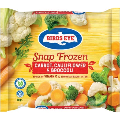 Birds Eye Snap Frozen Carrot Cauliflower & Broccoli (1kg)