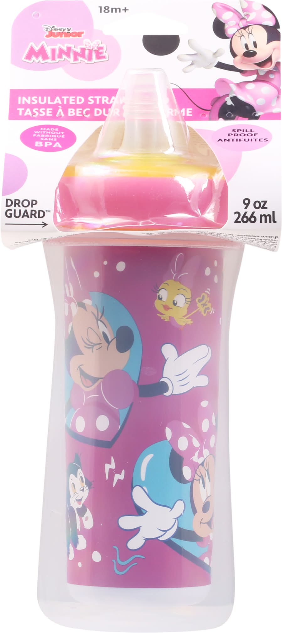 Disney Junior 9 Ounce Minnie Insulated Straw Cup