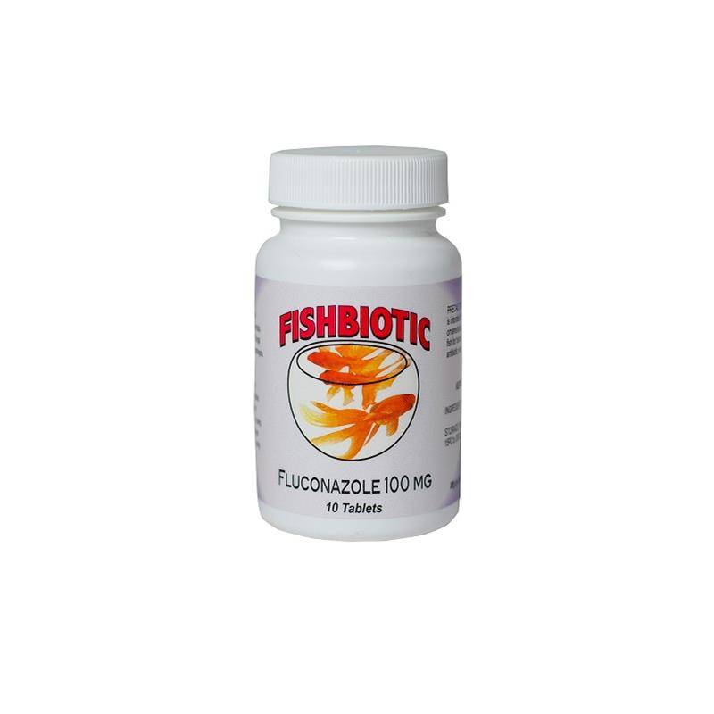 Fishbiotic Fluconazole Fish Antifungal- 100mg- 10 Tablets