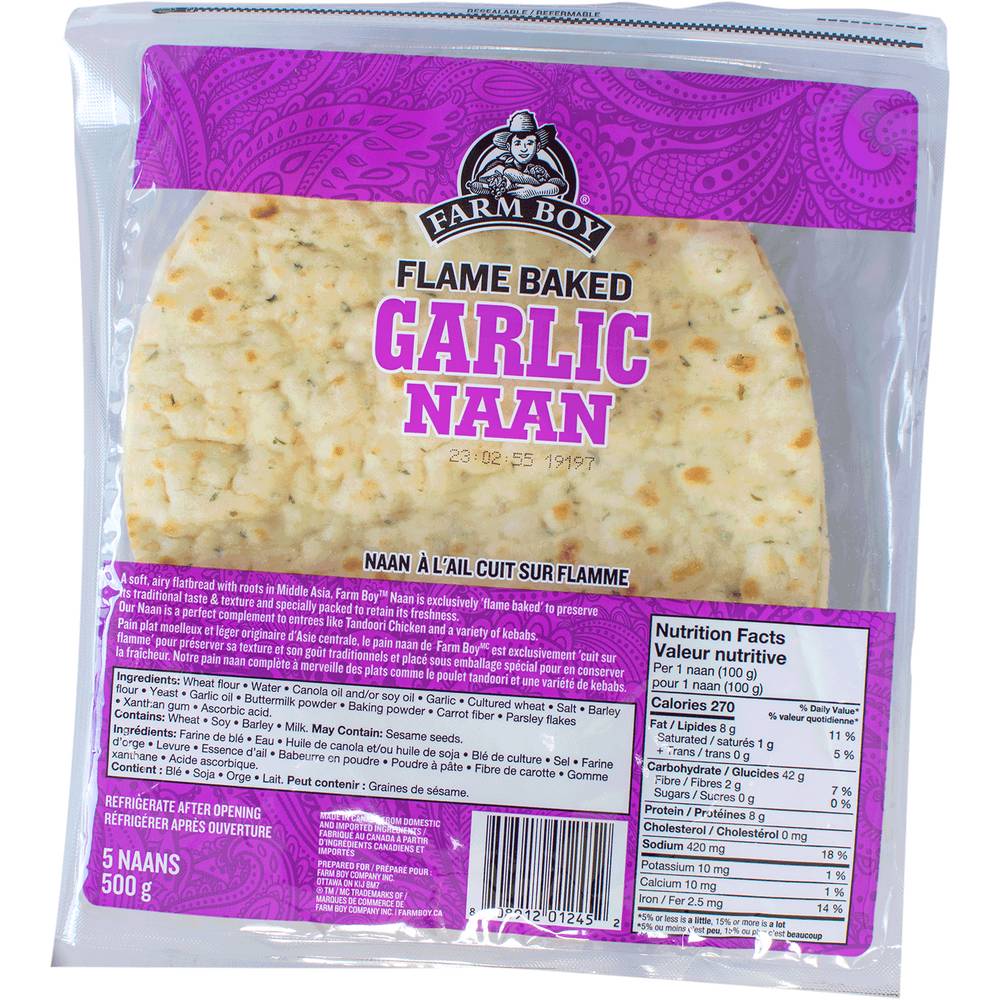 Farm Boy™ Garlic Naan (each)