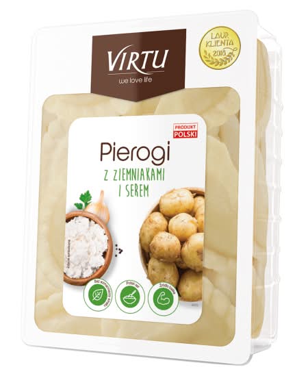 Virtu Pierogi Dumplings With Cottage Cheese and Potatoes (400g)