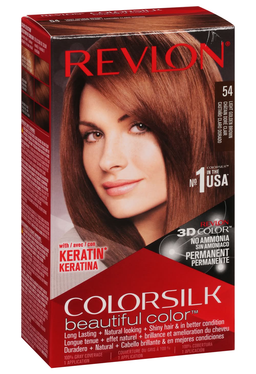 Revlon 54 Light Golden Brown Permanent Hair Color