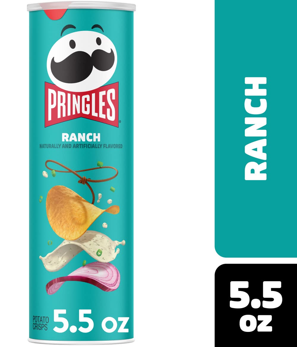 Pringles Potato Crisps, Ranch (5.5 oz)