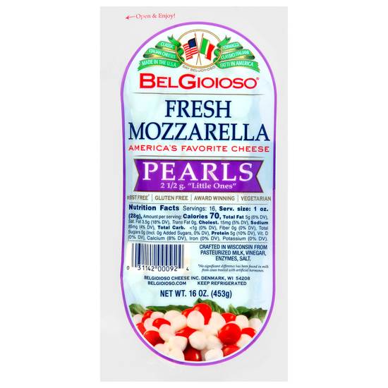 Belgioioso Fresh Mozzarella Pearls (16 oz)