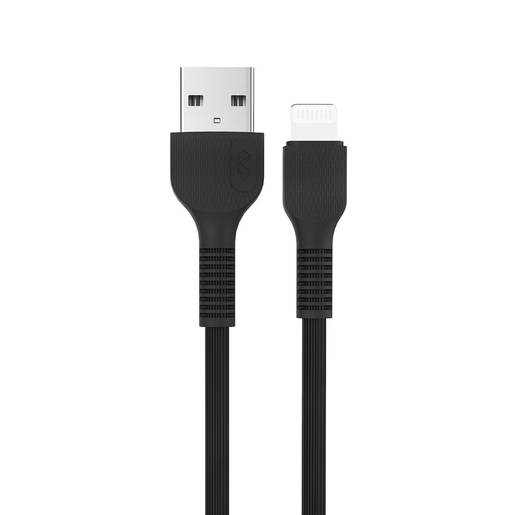 Miccell cable usb a lightning vq-d88 negro (caja 1 pieza)