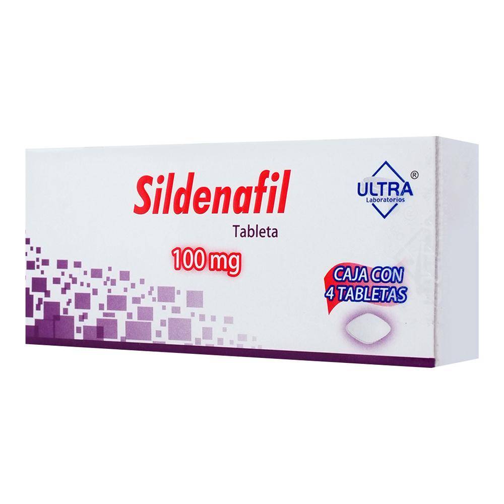 Ultra laboratorios sildenafil tabletas 100 mg (4 piezas)