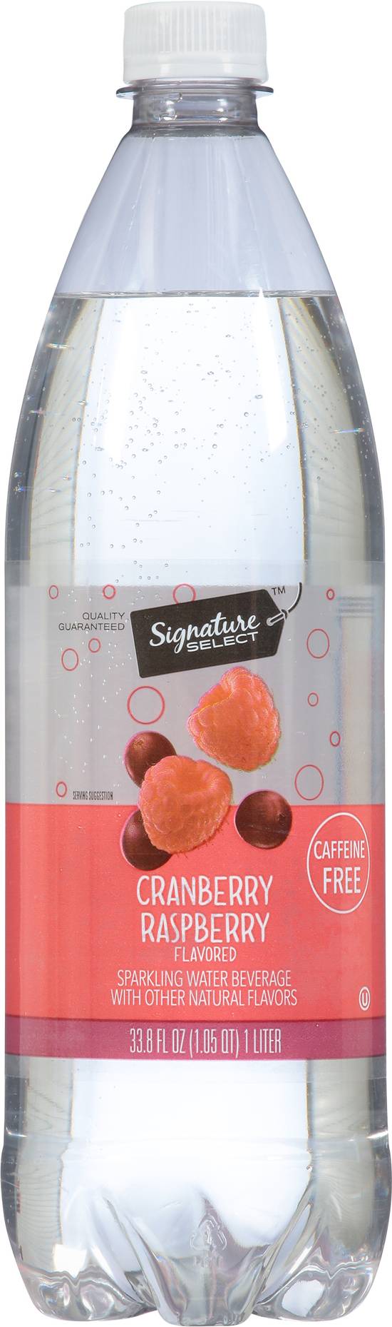 Signature Select Cranberry Raspberry Sparkling Water Beverage (33.8 fl oz)