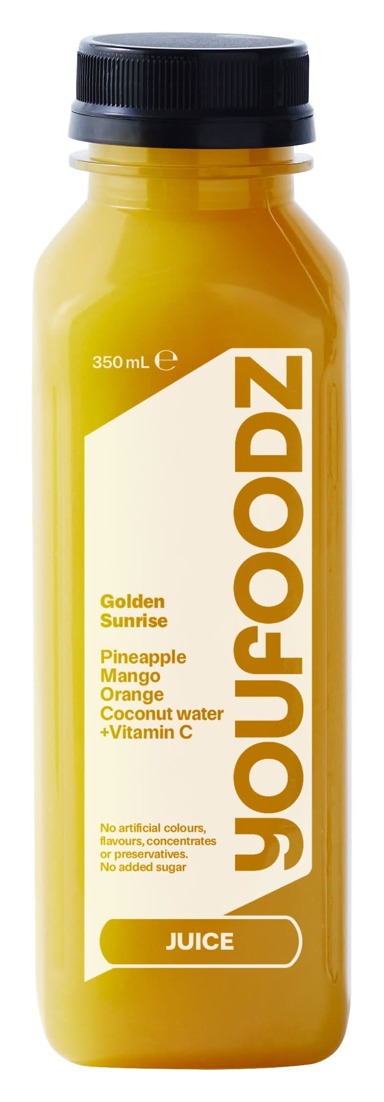 Youfoodz Golden Sunrise with Pineapple, Mango, Orange, Coconut Water and Vitamin C 350ml
