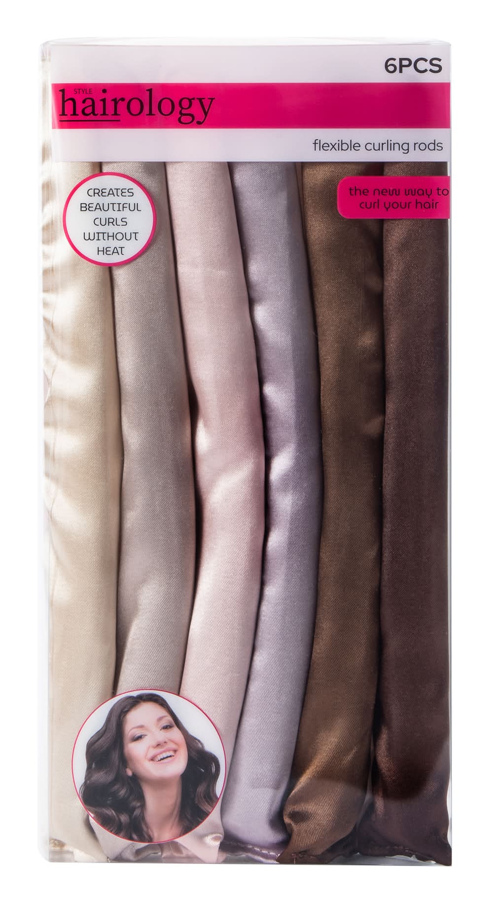 Flexible Curling Rods 6-Pack Beige