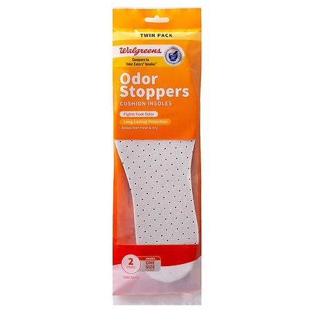 Walgreens Odor Stoppers Cushion Insoles One Size - 2.0 pr