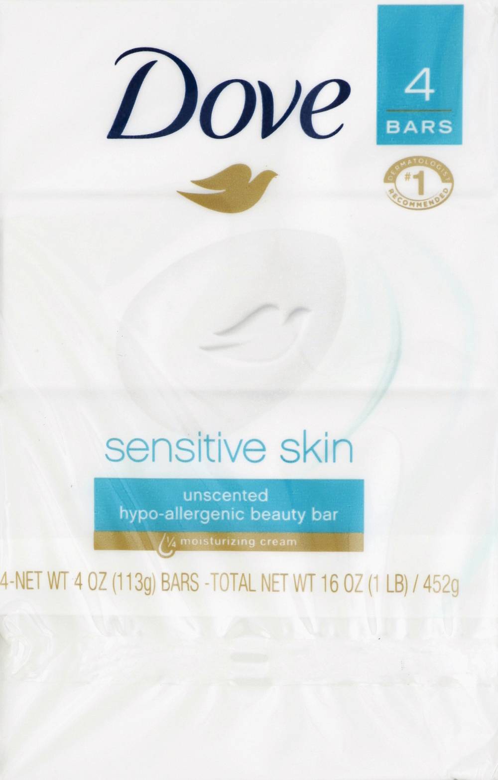 Dove Hypo-Allergenic Unscented Beauty Bar