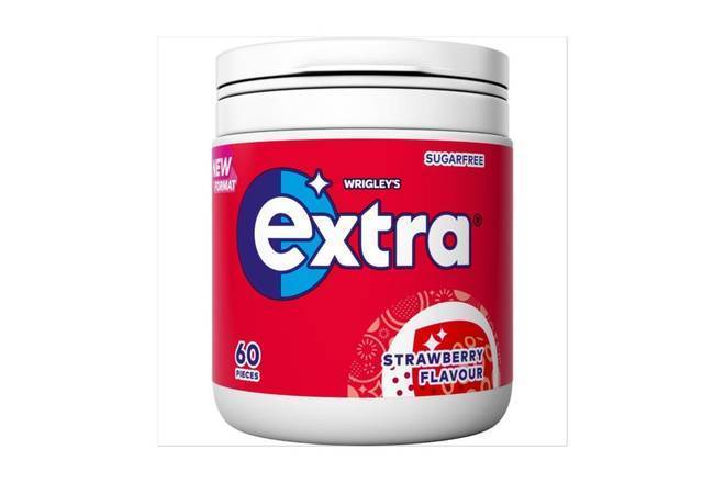 Wrigleys Extra Strawberry Chewing Gum Bottle 60 Pieces