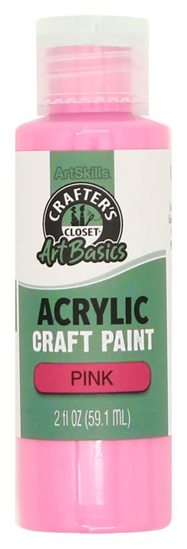 ArtSkills Crafter'S Closet Acrylic Paint Pink 2 Fl Oz