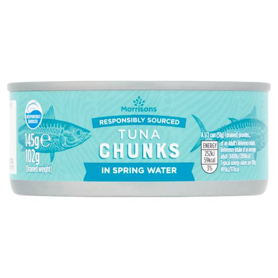 Morrisons Tuna Chunks in Spring Water (145g)