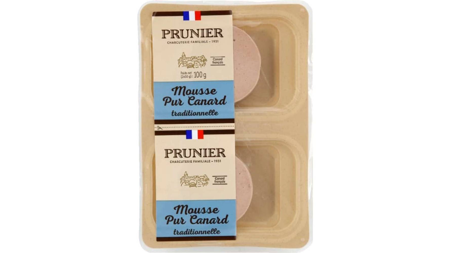 Prunier - Mousse pur canard traditionnelle (2 unités)