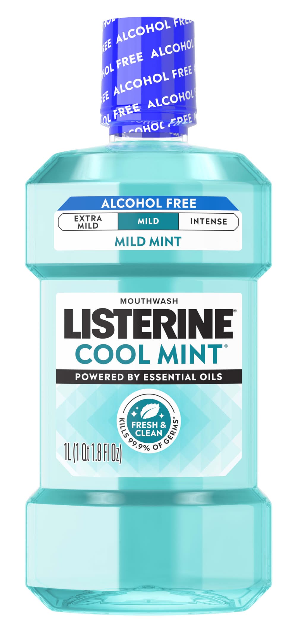 Listerine Zero Alcohol Mouthwash, Cool Mint (1 L)