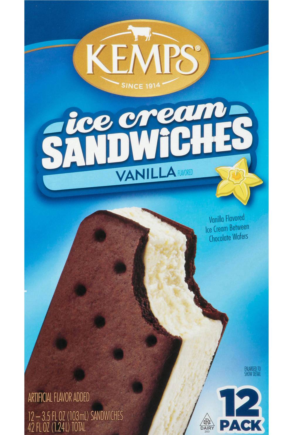 Kemps Vanilla Ice Cream Sandwiches (42 fl oz)