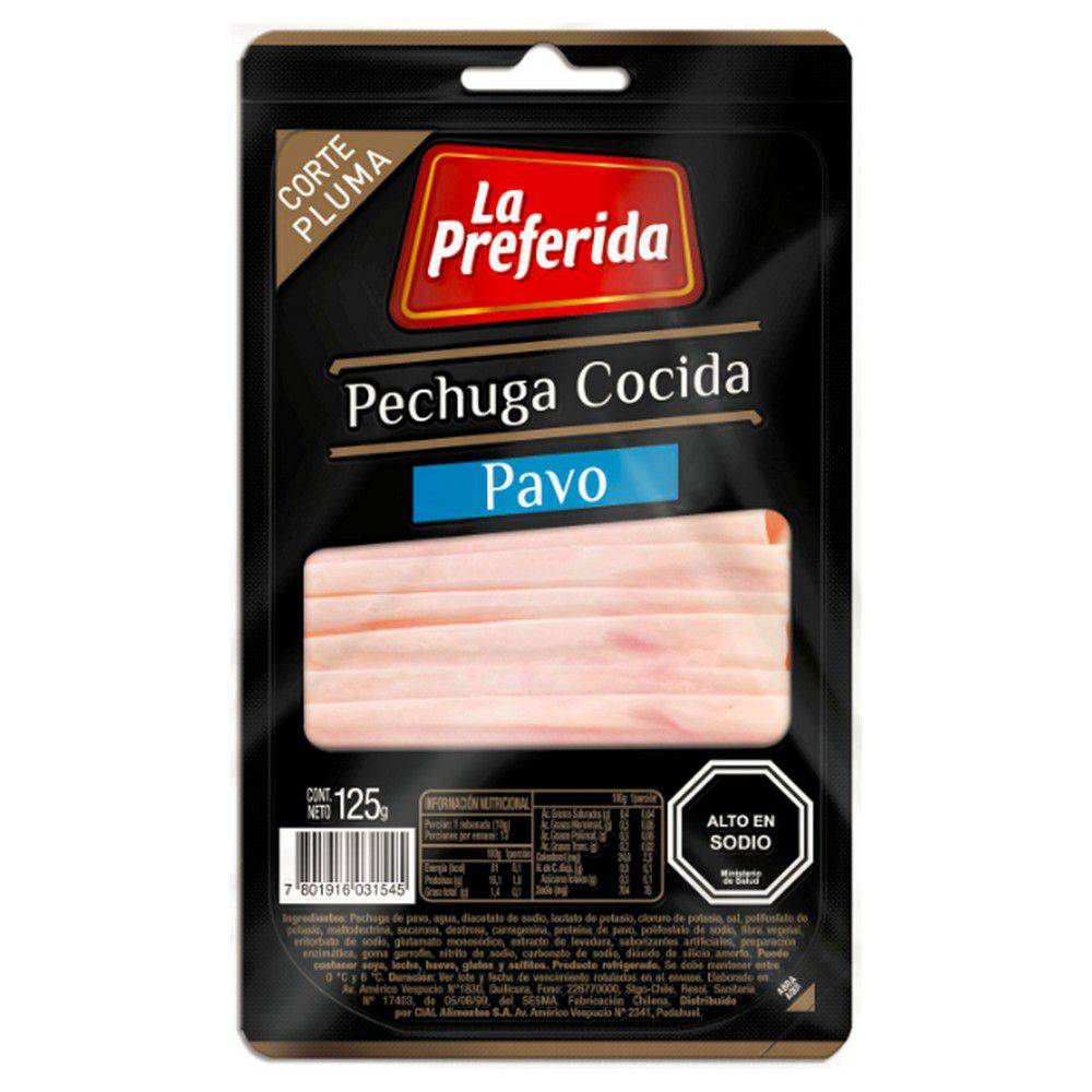 La Preferida · Pechuga de pavo cocida (125 g)