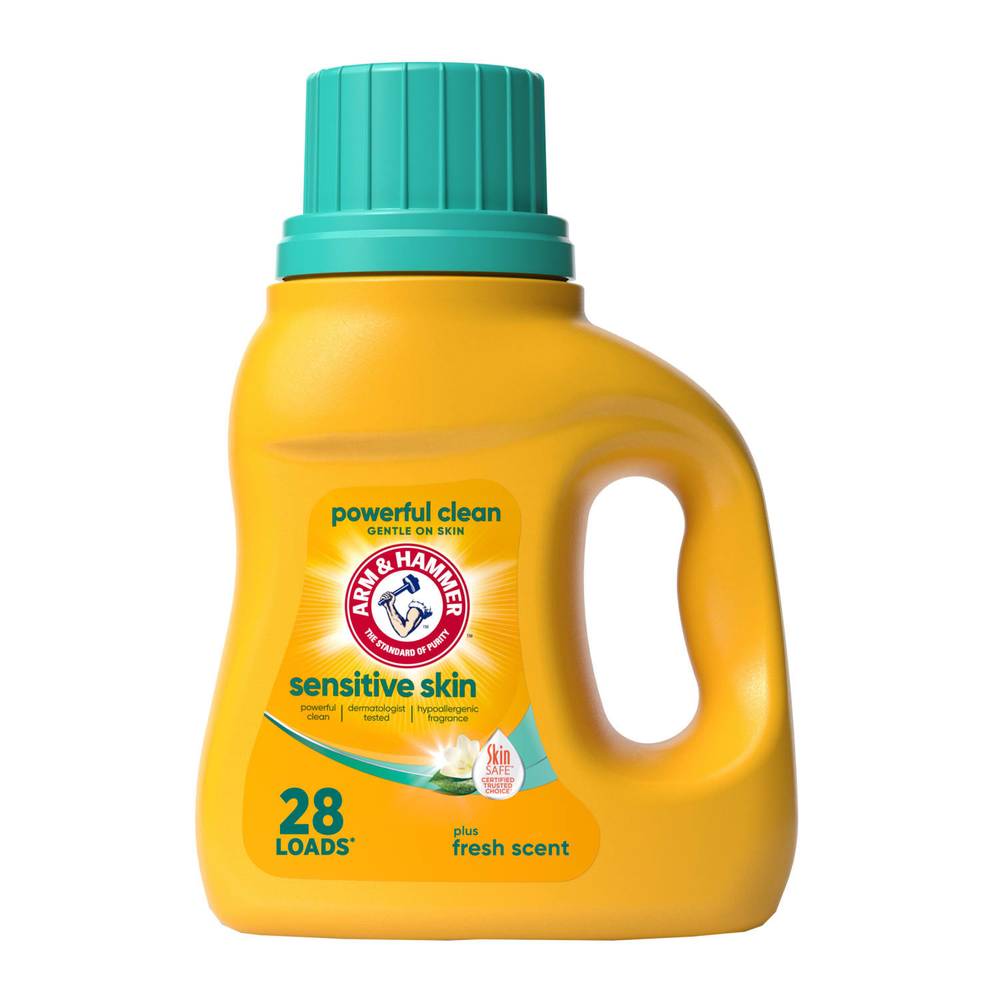 Arm & Hammer Sensitive Skin Plus Fresh Scent 28 Loads Liquid Laundry Detergent (28 fl oz)