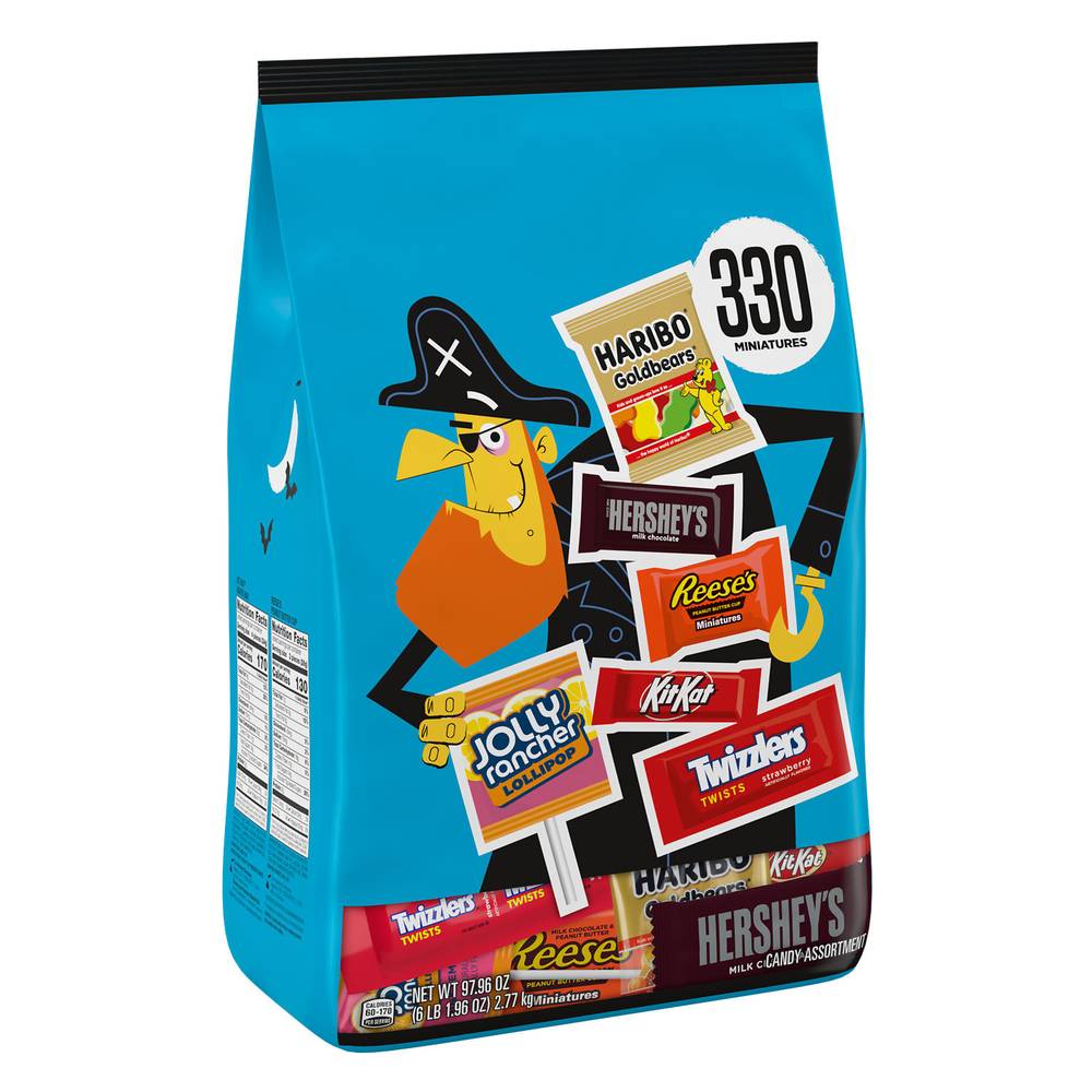 Hershey's Miniatures Halloween Candy Bulk Bag, Assorted (97.96 oz, 330 ct)