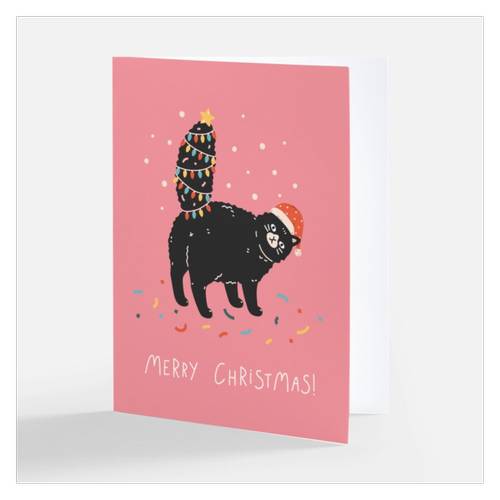 Merry Christmas Cat Card