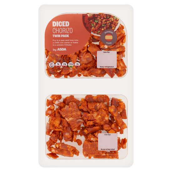 Asda Diced Chorizo Twin Pack 130g