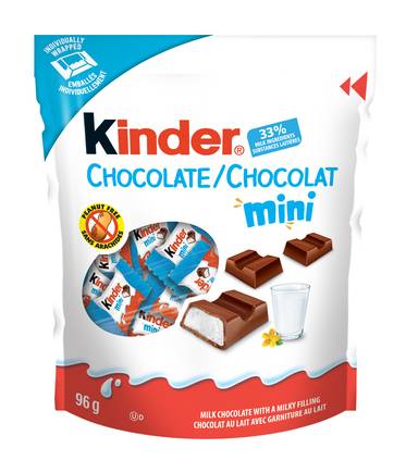Kinder mini chocolat au lait fourré au lait