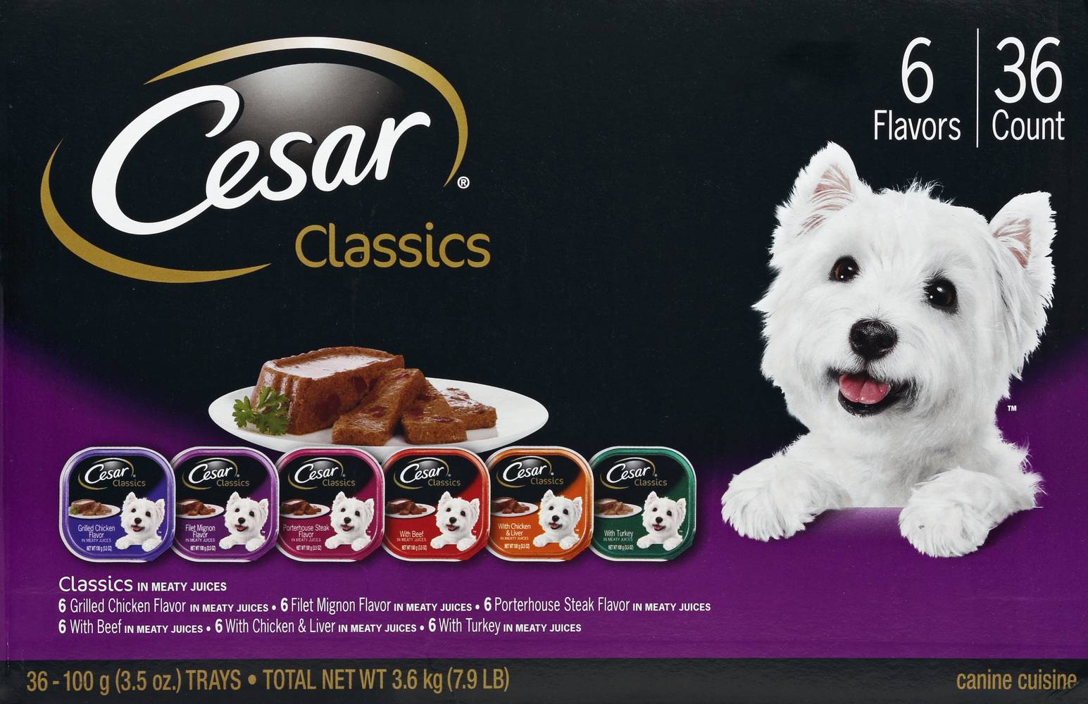 Cesar Classics Wet Dog Food Variety pack (3.6 kg)