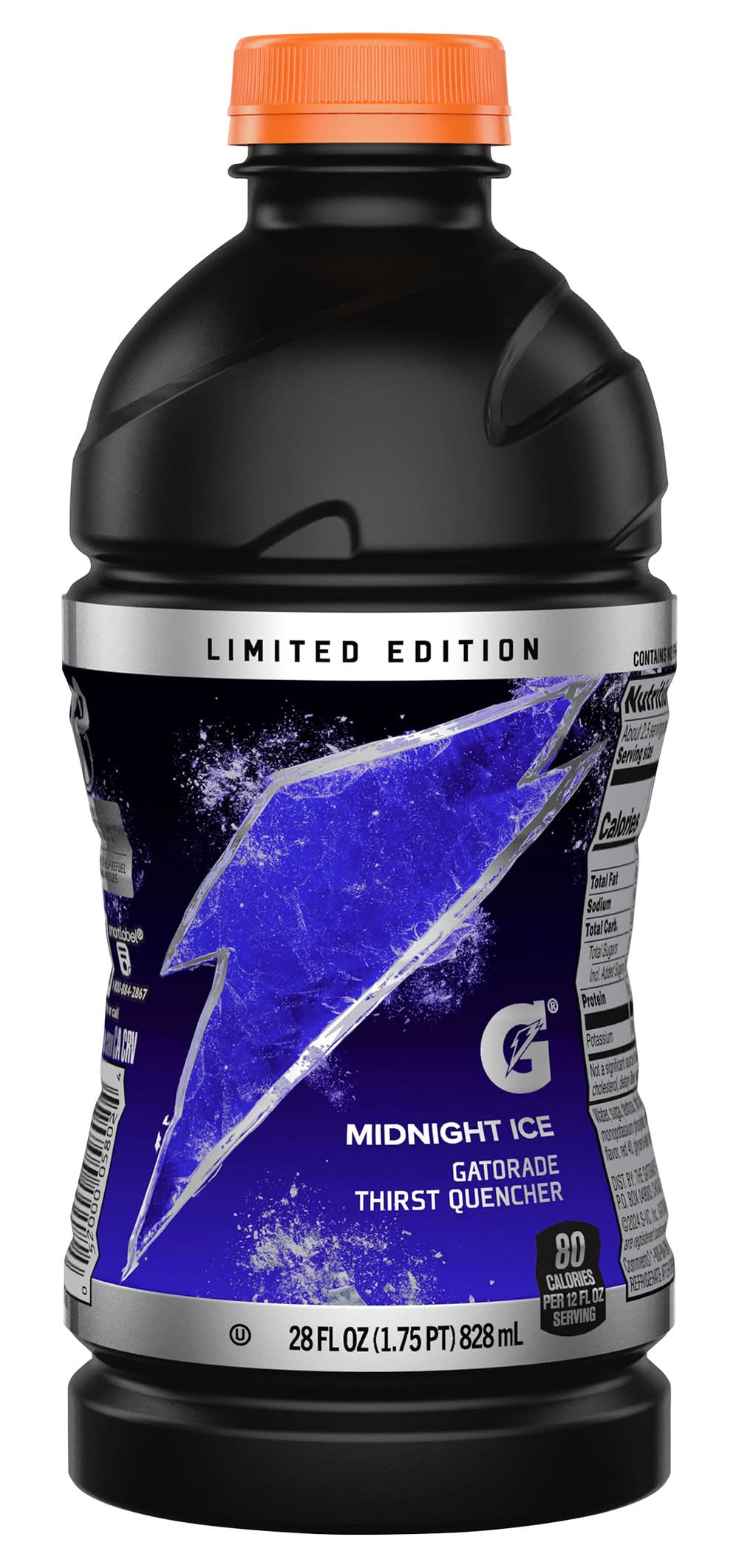 Gatorade Limited Edition Thirst Quencher Sports Drink, Midnight Ice (28 fl oz)