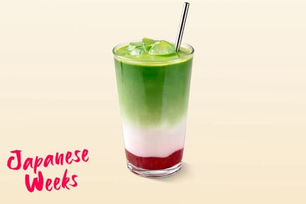 Iced matcha strawberry