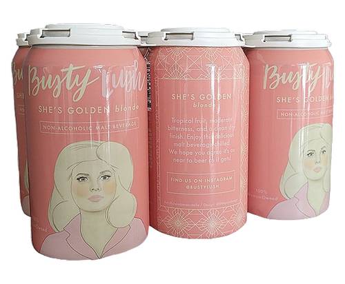 Busty Lush She's Golden Blonde Ale Non-Alcoholic (6 x 12 fl oz)