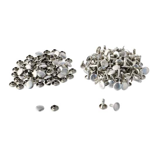 Make Market Nickel Double-Cap Rivets, M (100 ct)