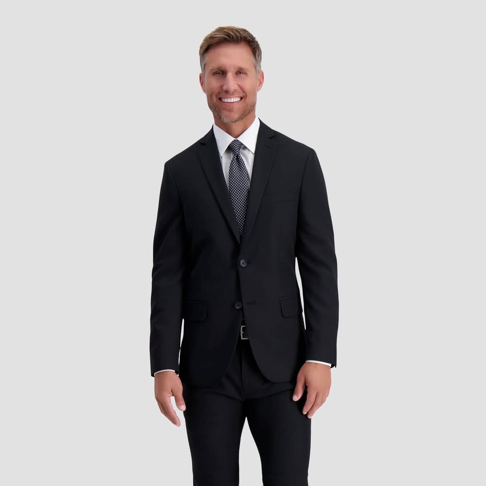 Haggar H26 Flex Series Ultra Slim Suit Coat, Men, 42, Black