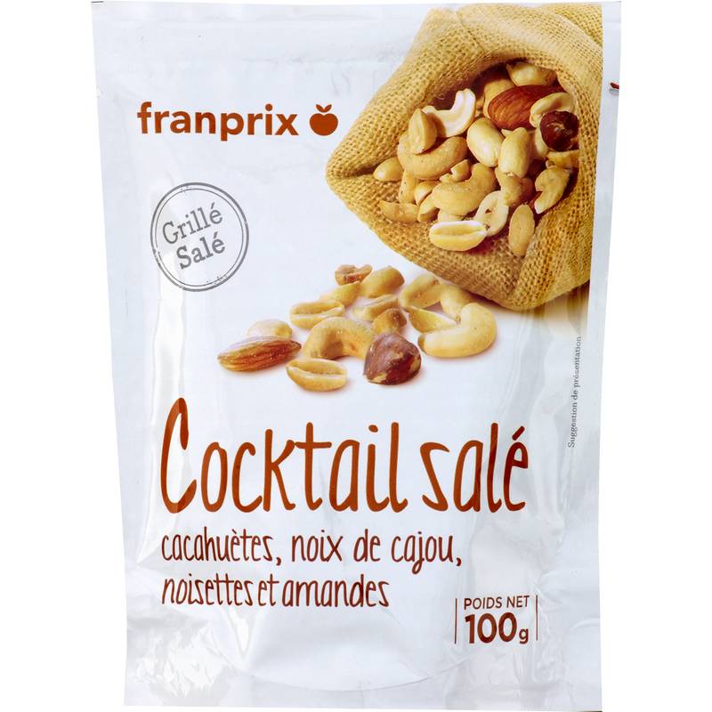 Mélange cocktail salé Franprix 100g