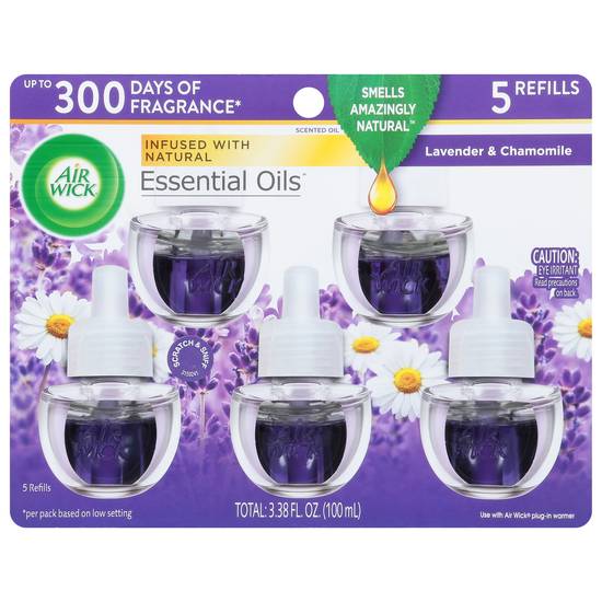 Air Wick Lavender & Chamomile Essential Oils (5 x 0.7 fl oz)
