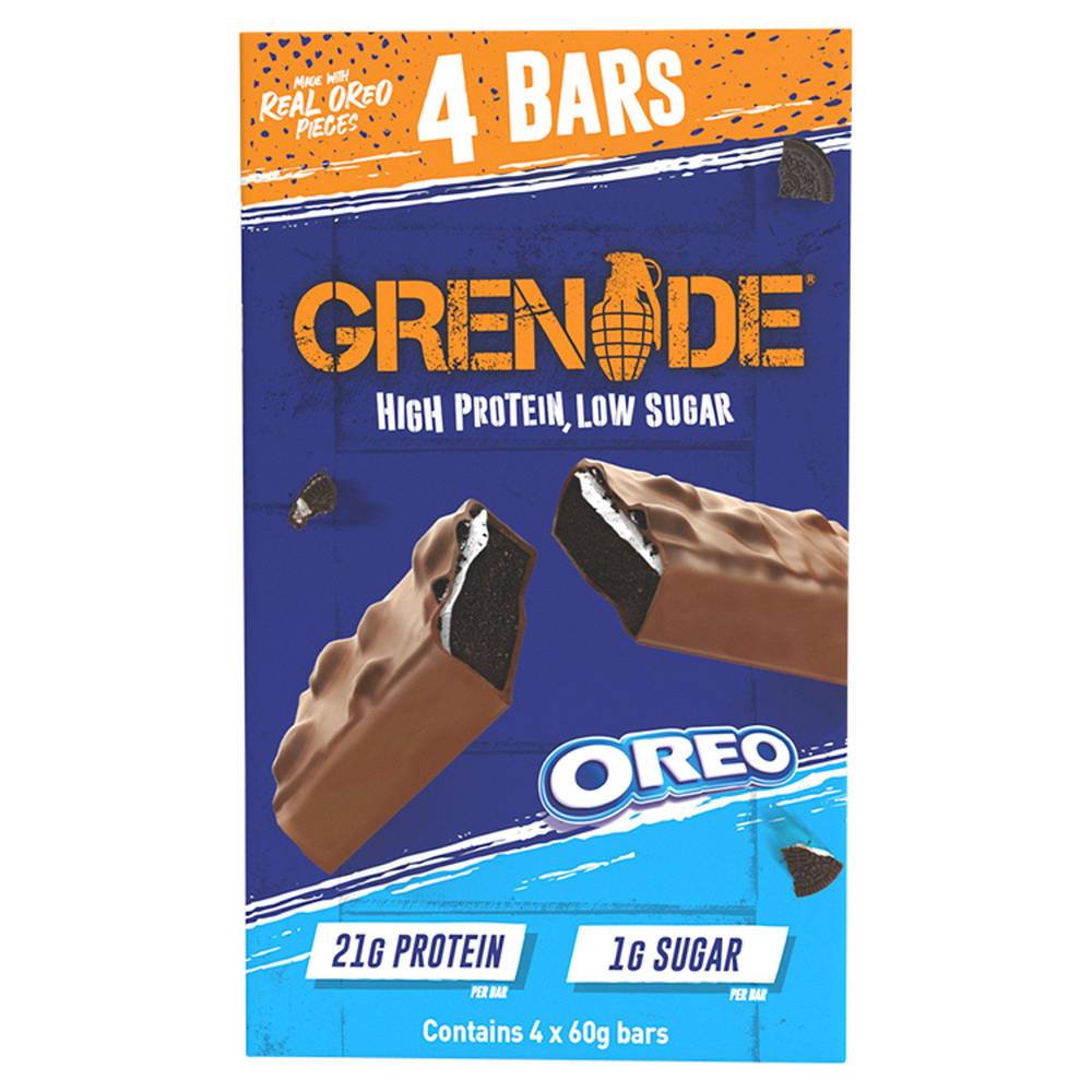 Grenade Oreo, High Protein Bars (4 pack)