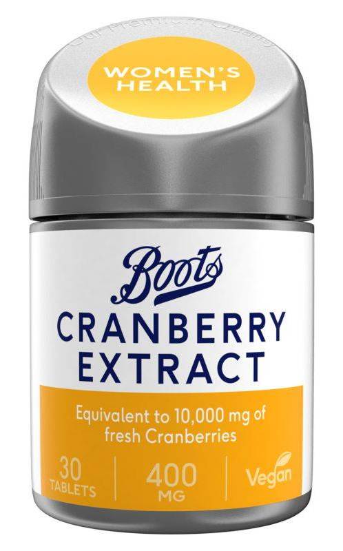 Boots Cranberry Extract 400 mg Food Supplement (30 pack)