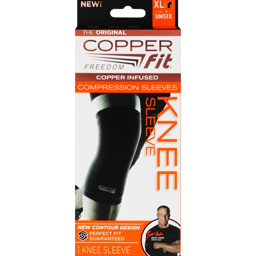 Copper Fit Compression Knee Sleeve, X-Large