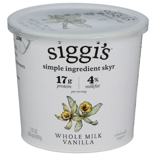 Siggi's Whole Milk Vanilla Skyr Yogurt