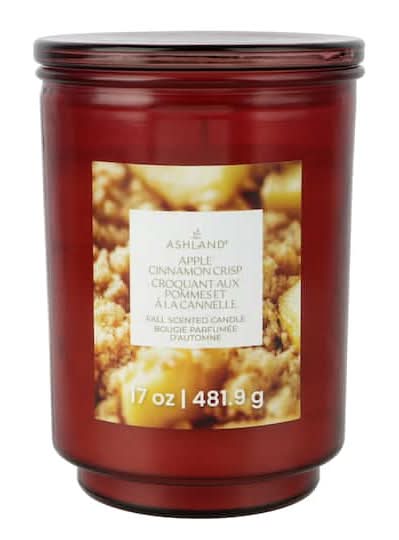Ashland Scented Jar Candle, Apple Cinnamon Crisp (17 oz)
