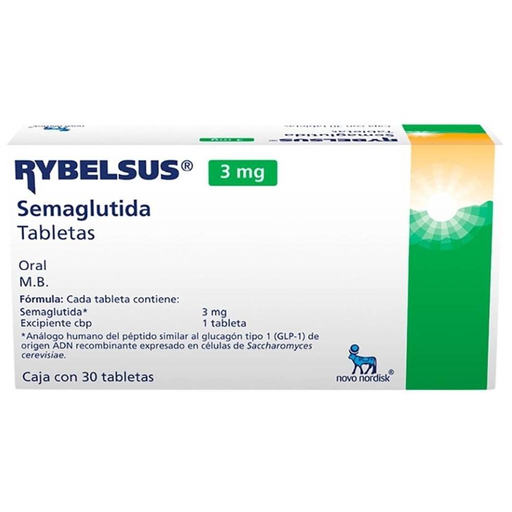 Novo nordisk rybelsus semaglutide tabletas 3 mg (30 un)