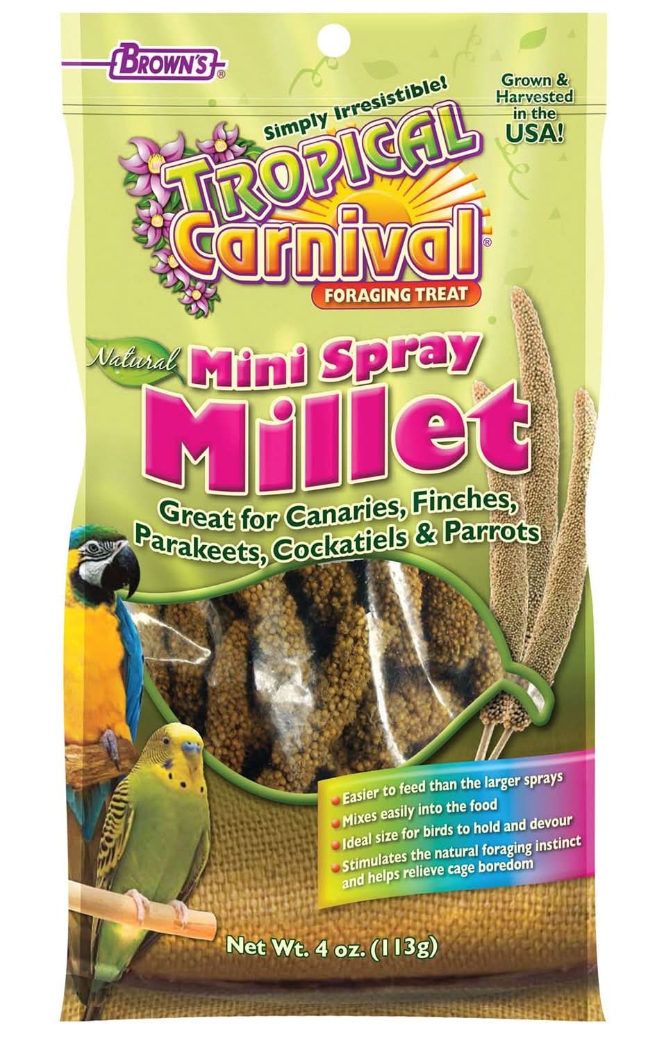 Brown's Natural Mini Millet Spray, 4 oz