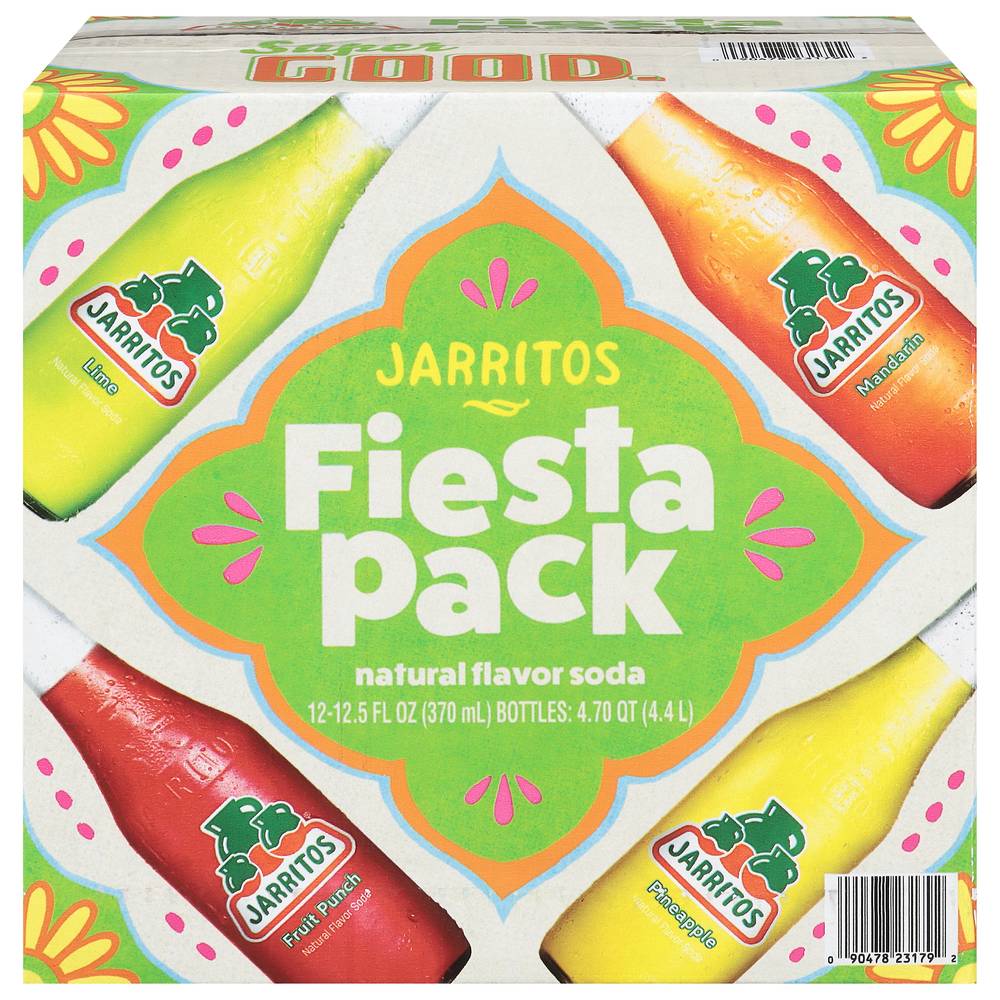 Jarritos The Summer Variety pack Soda (12 x 12.5 fl oz)