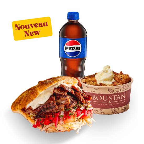 Trio Pita Cuit au Four Boeuf