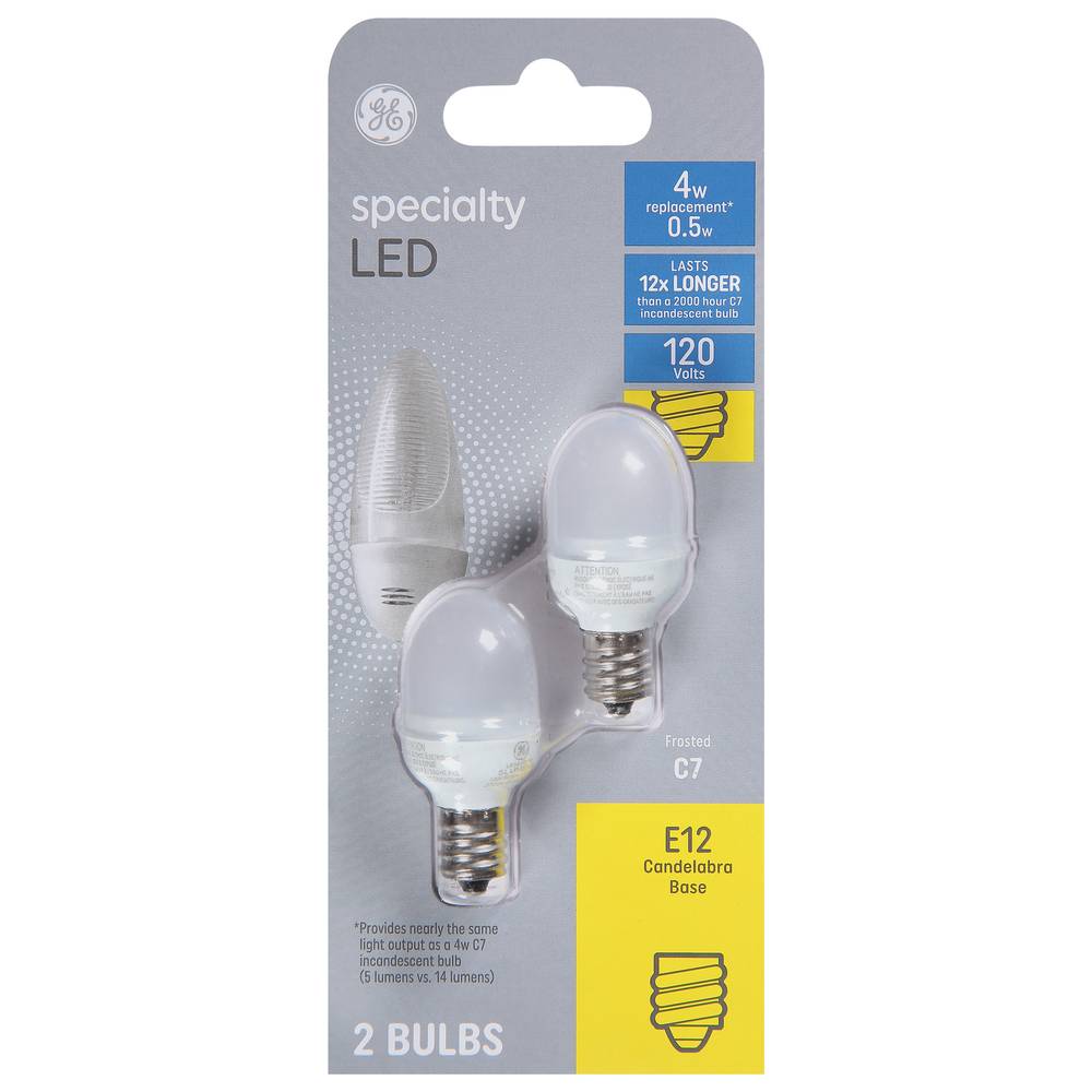 General Electric Specialty 4w Led White Night Light Bulbs