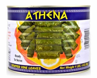 Athena - Stuffed Grape Leaves (Dolmades) - 2kg Can (Case of 6)