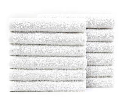White Terry Bar Mop Towels