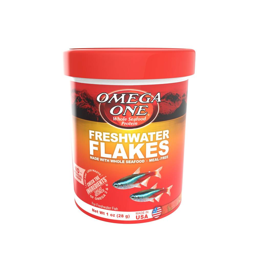 Omega™ One Freshwater Flakes Fish Food (Size: 1 Oz)