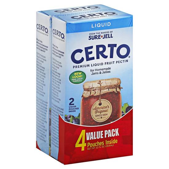Sure Jell Certo Premium Liquid Fruit Pectin (4 ct)
